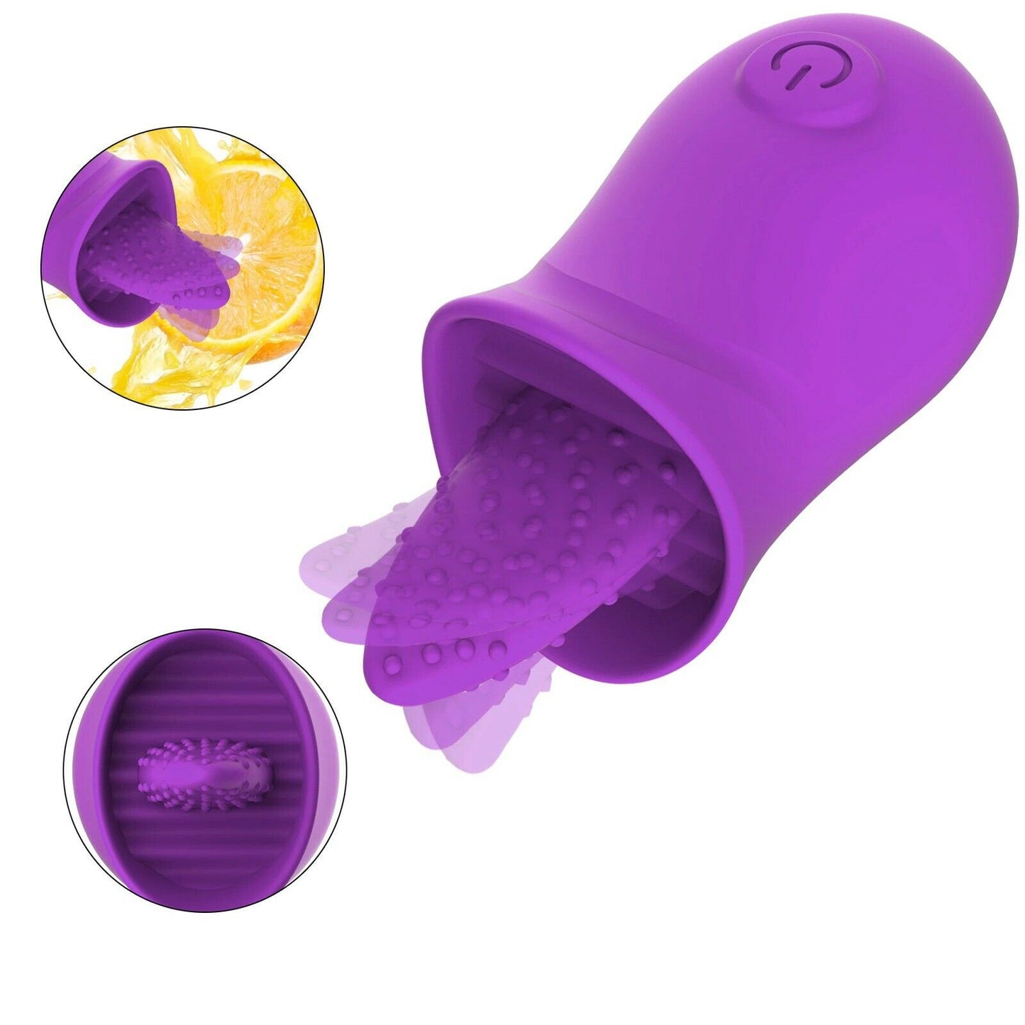 USB Licking Tongue Vibrator Clitoral Stimulator Nipple Clit Rechargeable Sex Toy