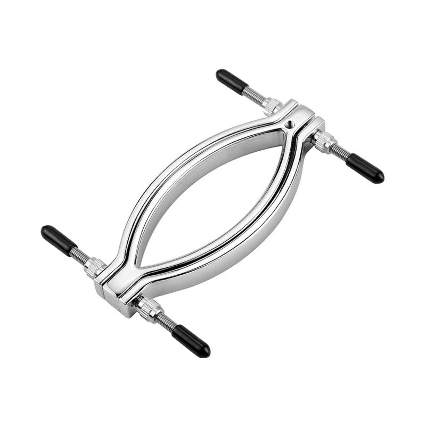 Alloy Clitoral Labia Clamps Metal Chain Leash Clip Fetish Bondage BDSM Sex Toy