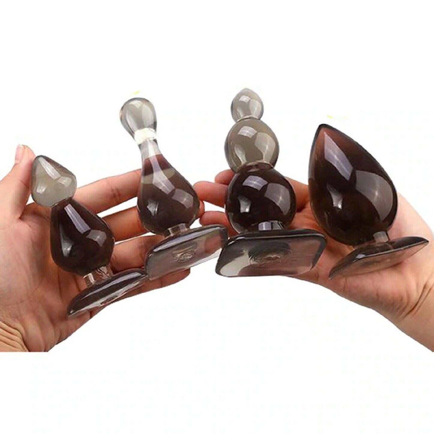 4 Anal Butt Plug Training Kit Set Beads Dildo Prostate Massager Trainer Sex Toy