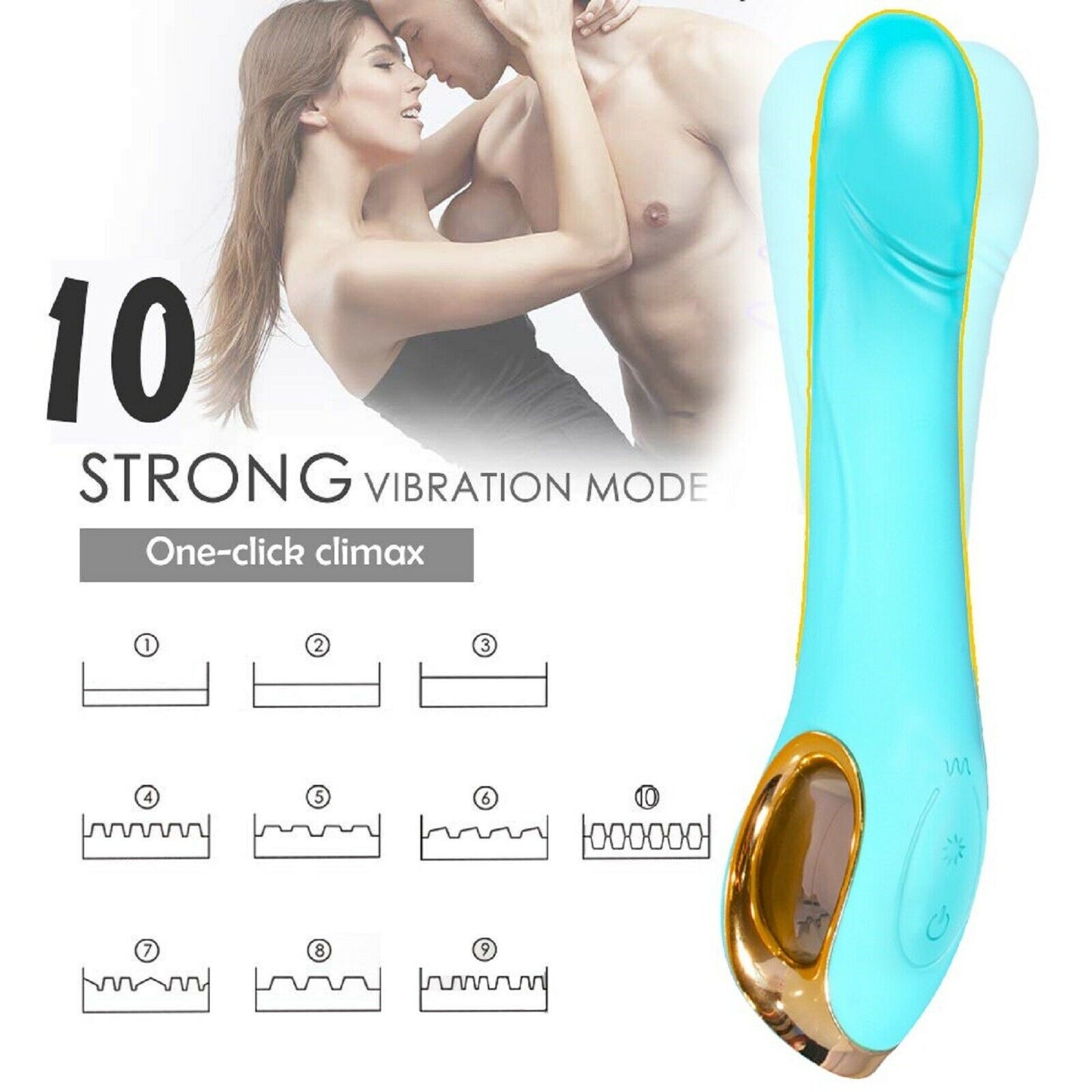 8.4" Large Vibrator Dildo Realistic Vibrating Penis G-spot Wand Adult Sex Toy