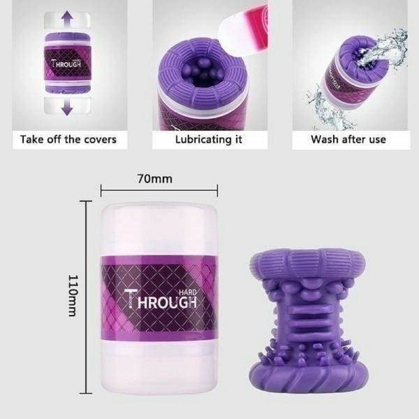 Male Masturbator Stroker Cup Realistic Masturbation Mens Penis Trainer Sex Toy