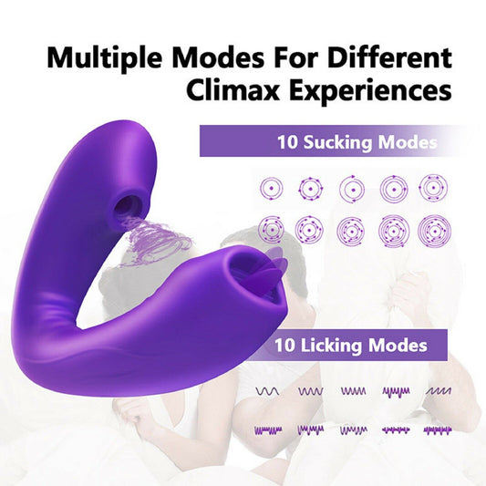 Sucking Vibrator G Spot Female Clitoral Stimulator USB Remote Control Sex Toy