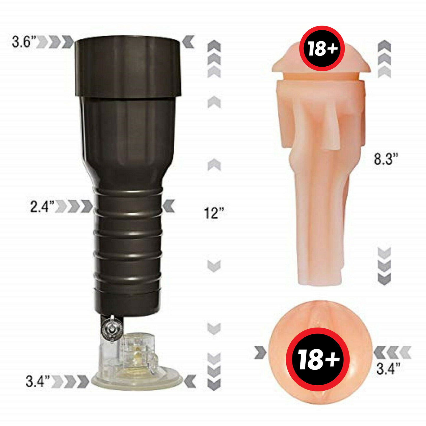 Male Masturbator Pussy Masturbation Cup Stroker Mens Hands Free Shower Sex Toy