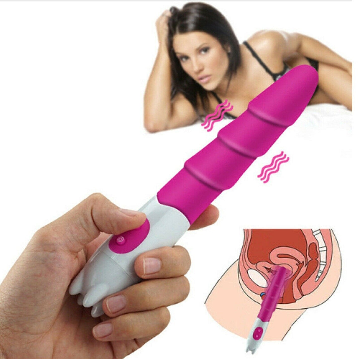 Vibrator Dildo G-Spot Anal Viginal Clit Bullet Female 10 Speed Wand Sex Toy NEW
