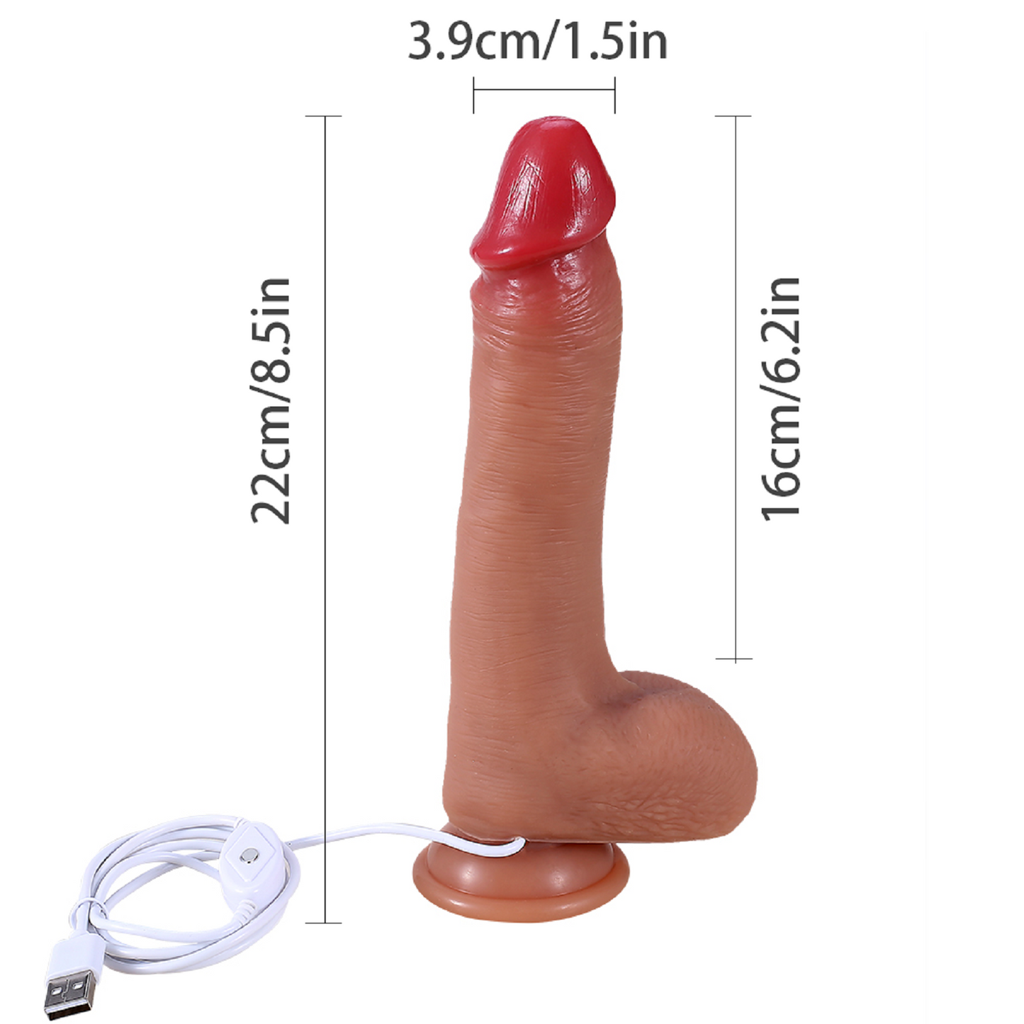 Wired Dildo Vibrator Swing Telescopic Thrusting Dong Wriggle GSpot Penis Sex Toy