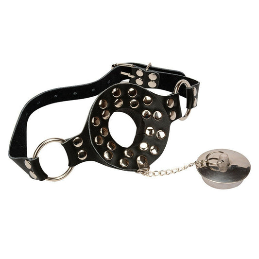 BDSM Bondage Open Mouth Gag PU Leather Metal Mouth Opener Fetish Adult Sex Toy