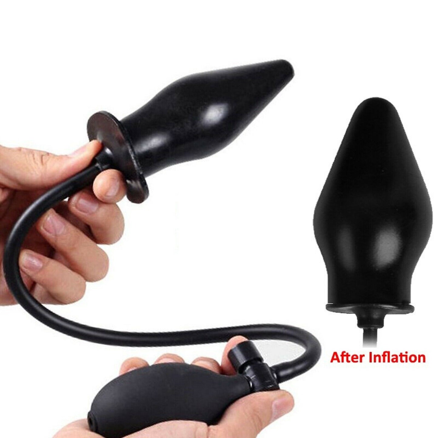 Large Inflatable Anal Butt Plug Balloon Dildo Expander Expandable Gay Sex Toy