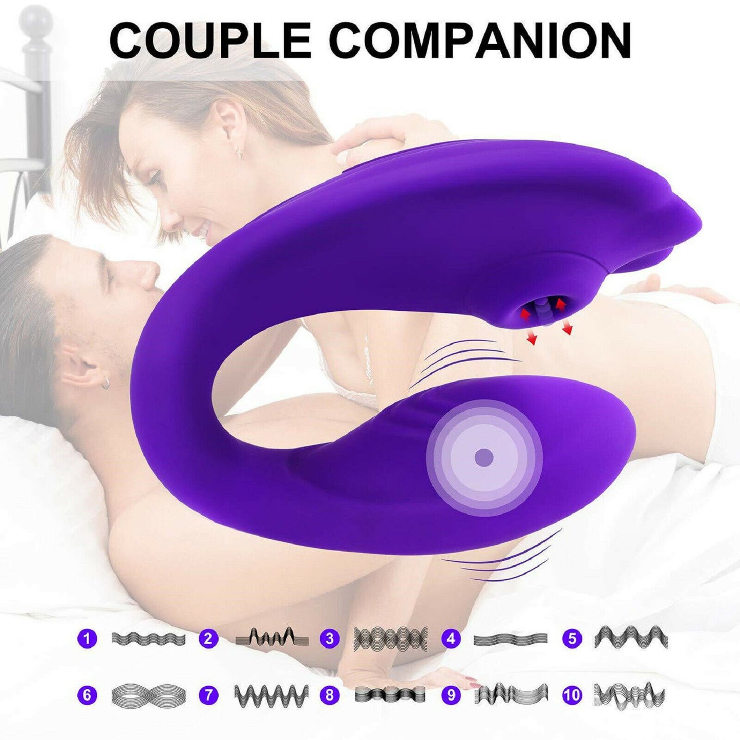 Sucking Clit Vibrator Couples Rechargeable Clitoral Stimulator G Spot Sex Toy