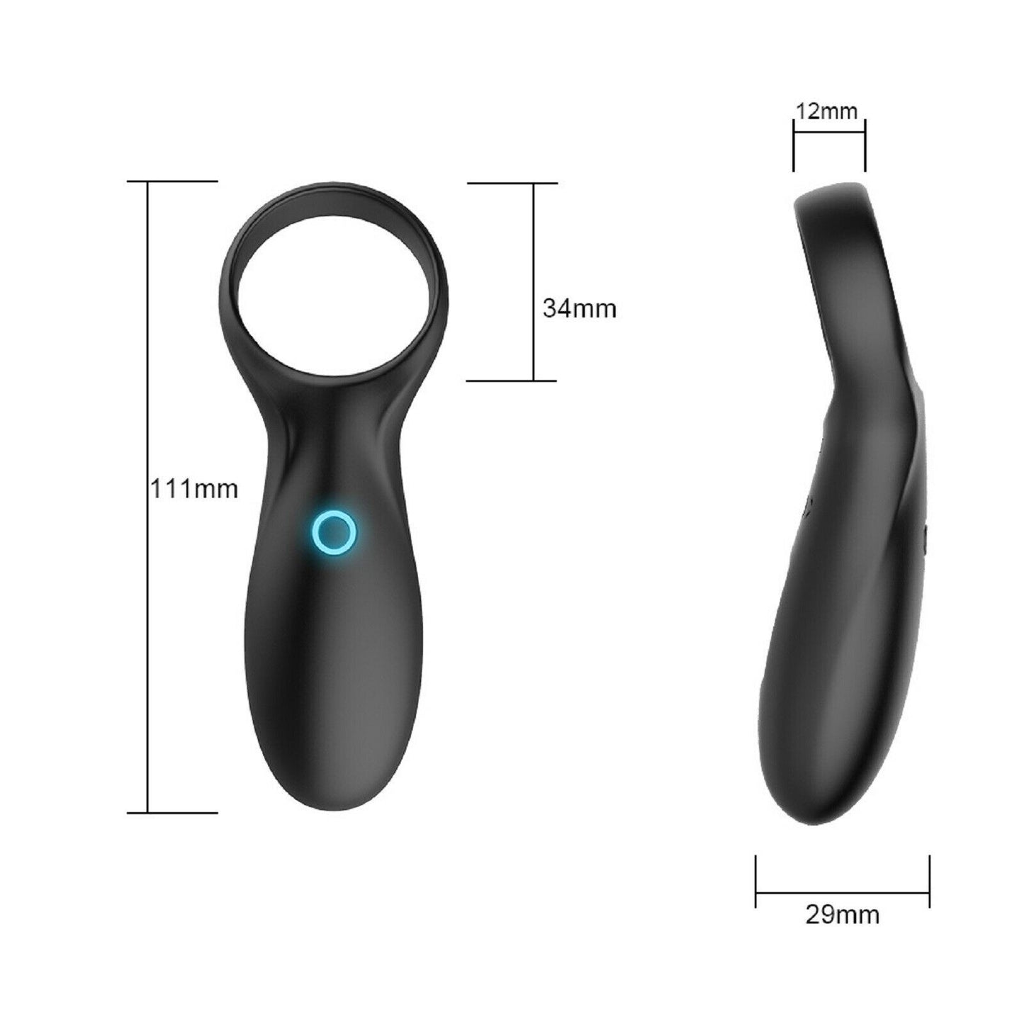 Vibrating Cock Ring Penis Clitoris Clit Vibrator Rechargable Couples Men Sex Toy