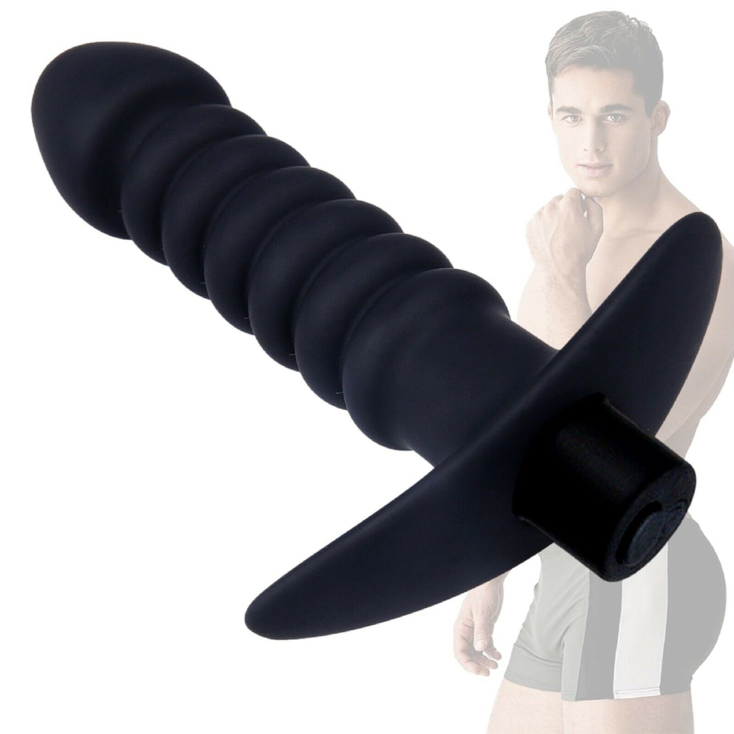 Vibrating Prostate Massager Anal Bead Dildo Butt Plug Male Vibrator Mens Sex Toy