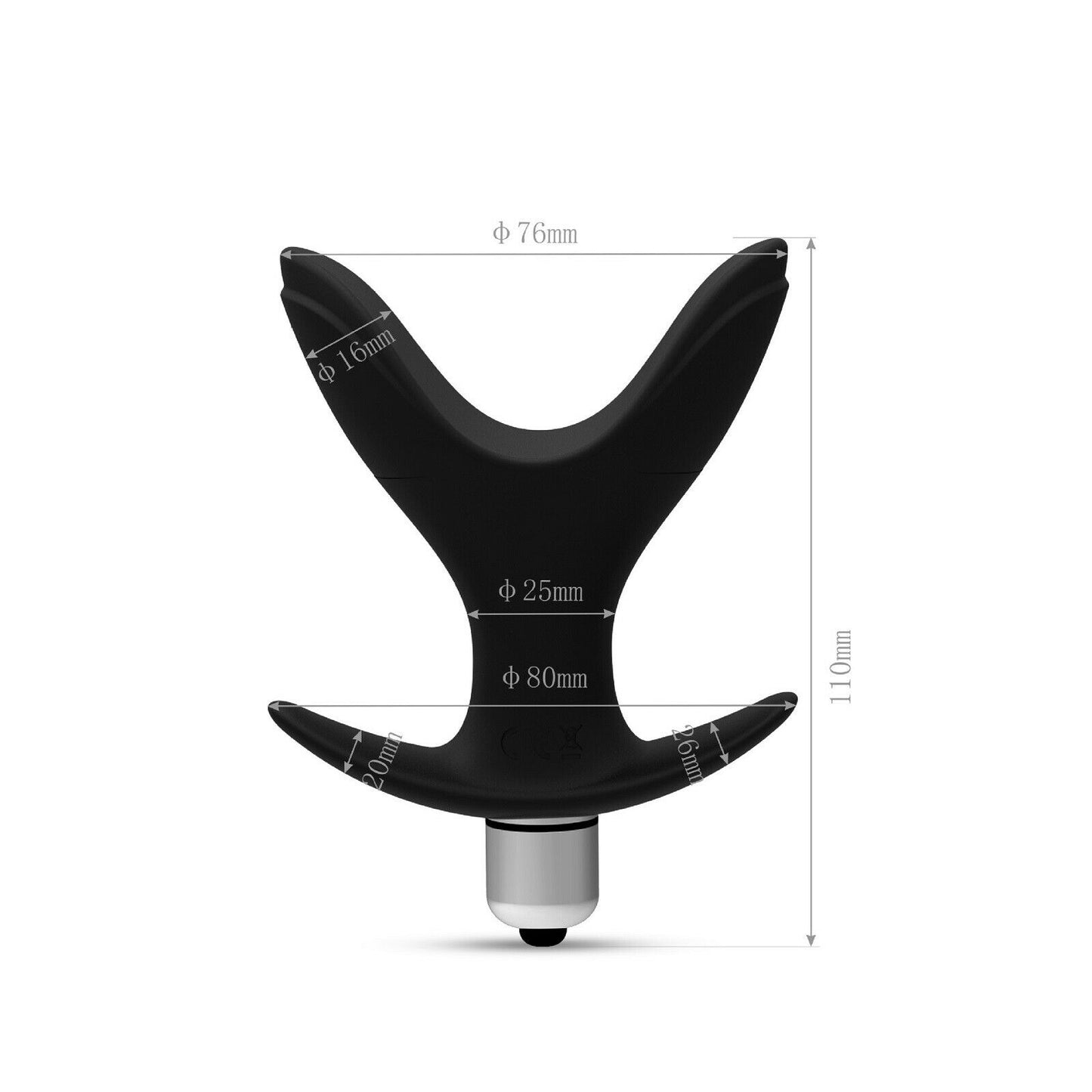 Large Prostate Massager BIG Anal Vibrator Expander Dilator Butt Plug Sex Toy NEW