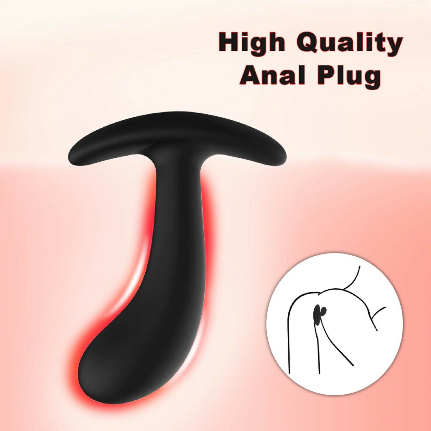 3 Pack Silicone Anal Butt Plug Beads Trainer Set Prostate Massager Dildo Sex Toy