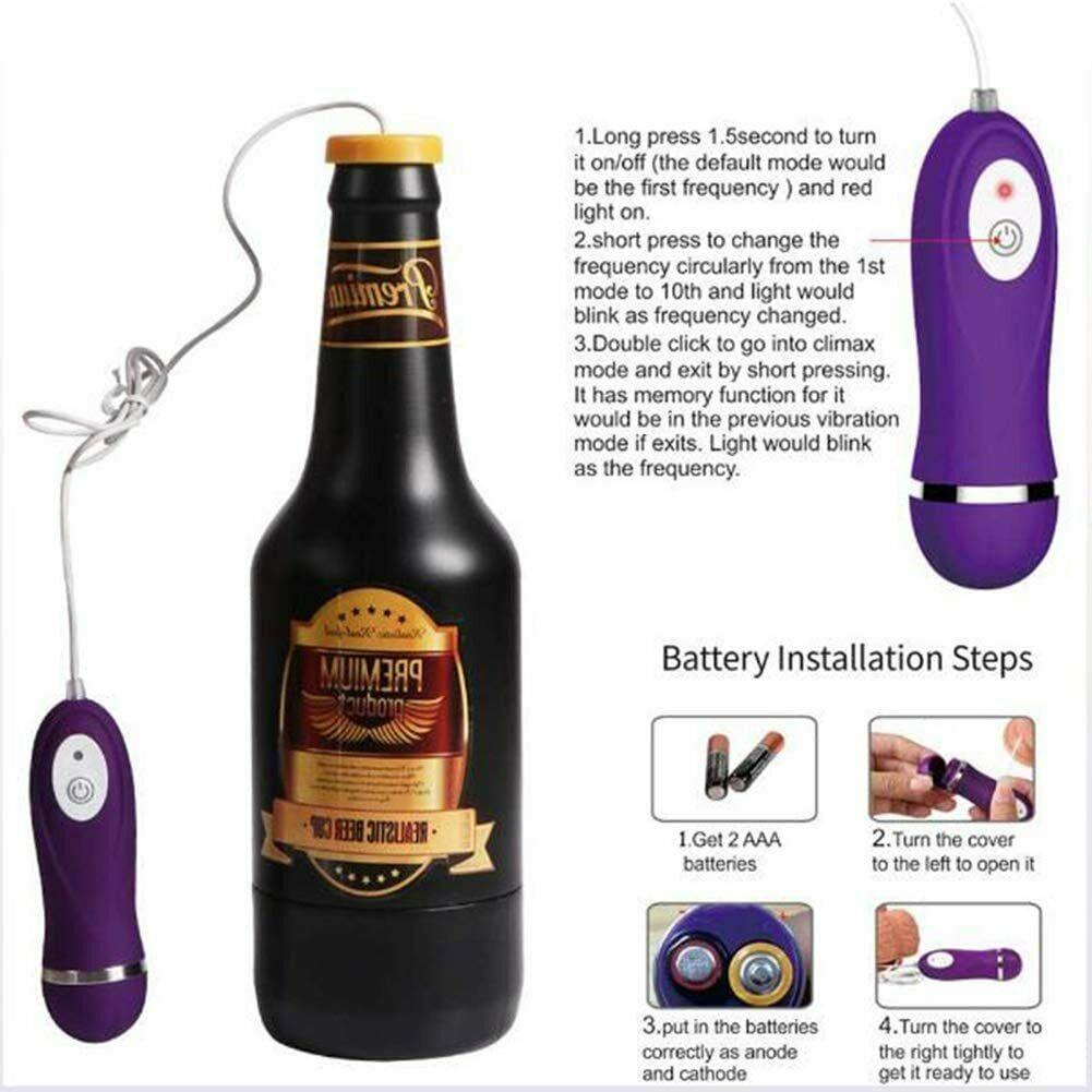 Masturbation Cup Male Masturbator Pussy Stroker Realistic Pocket Mens Sex Toy