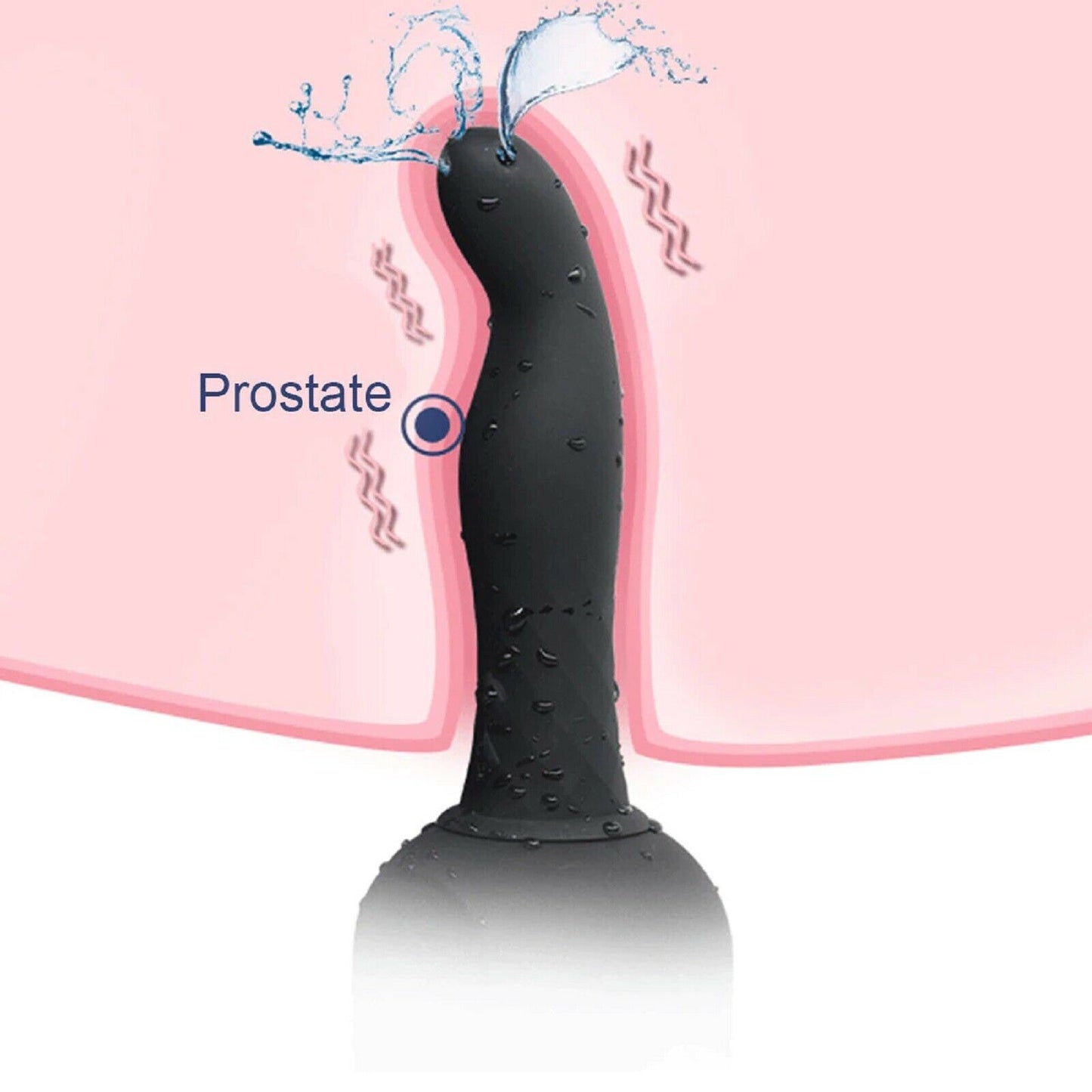 Vibrating Douche Enema Shower Anal Vaginal Cleaner Bulb Kit Prostate Massager