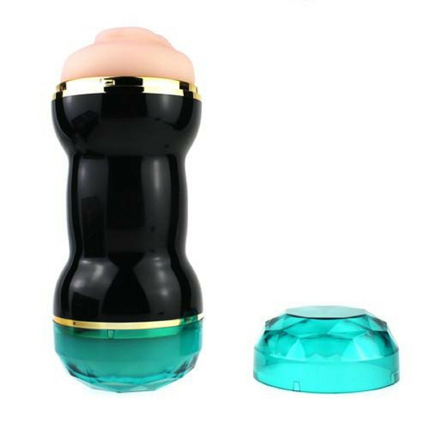 Male Masturbator Double Ended Pocket Pussy Stroker Ass Mouth Vagina Sex Toy NEW
