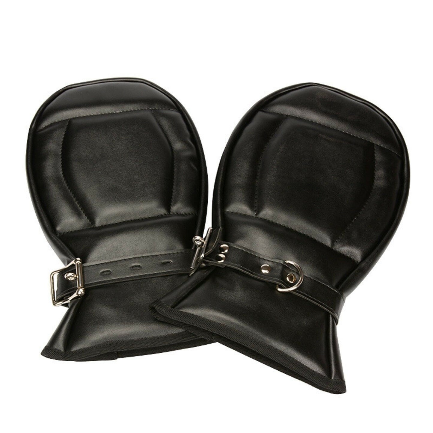 PU Flax Leather Mittens Gloves Puppy Pup Play BDSM Bondage Fetish Restraint NEW