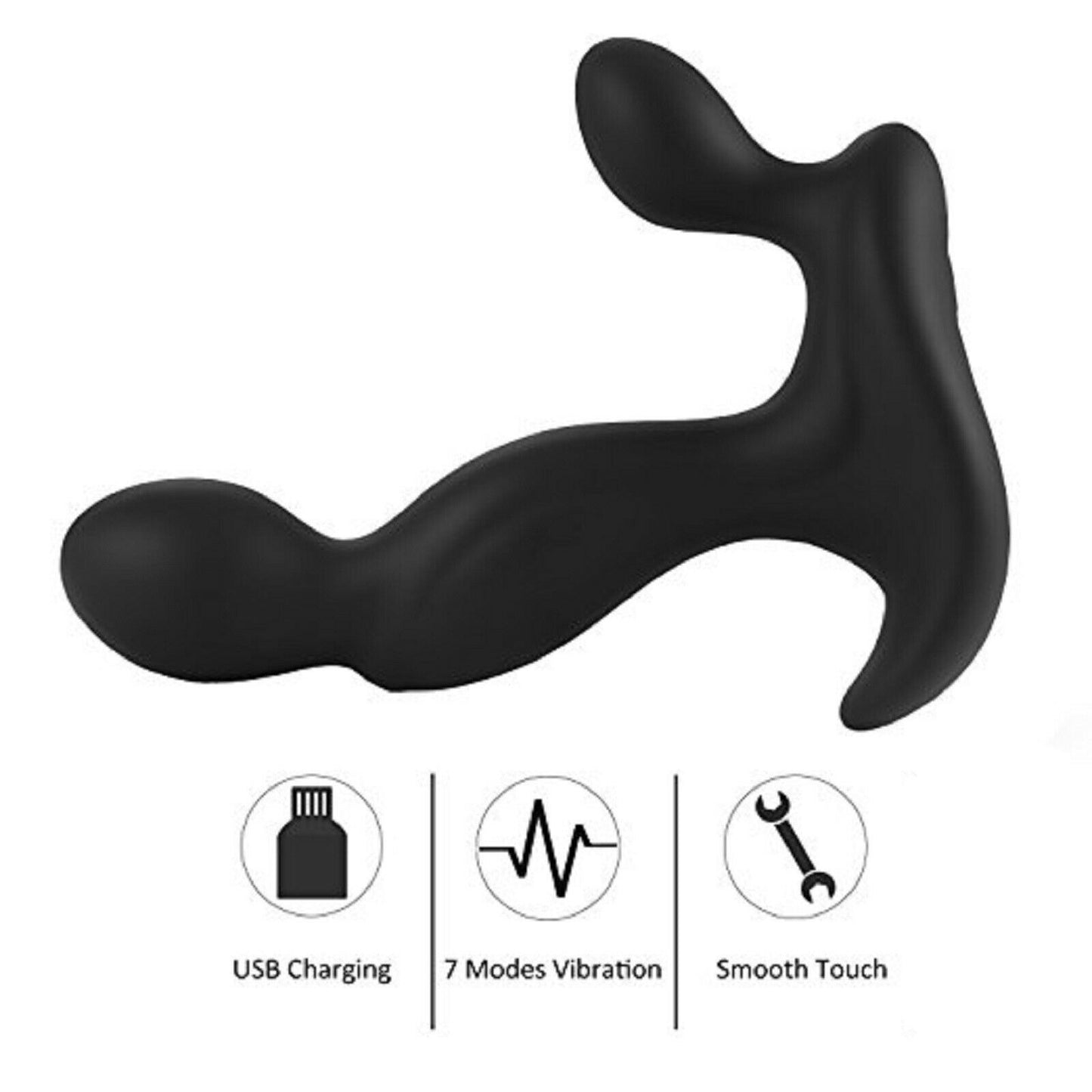 Prostate Massager Anal Butt Plug Mens Vibrator Perineum USB Gay Adult Sex Toy