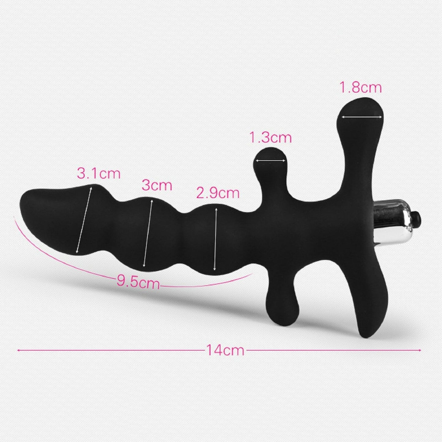 Prostate Massager Anal Vibrator Beads Butt Plug Male G-Spot Adult Mens Sex Toy