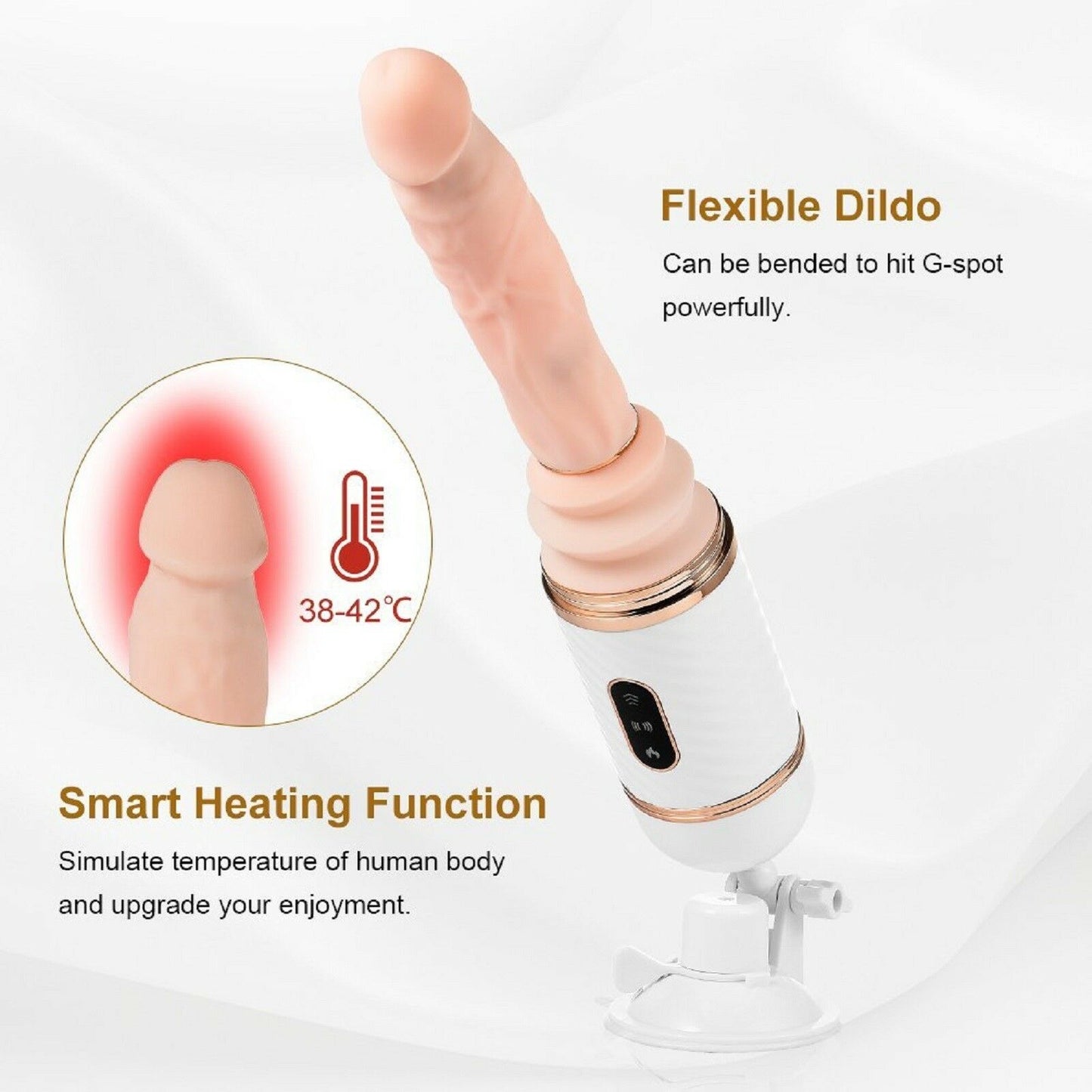 Sex Machine Automatic Thrusting Dildo Dong Vibrator Vagina Anal Adult Sex Toy