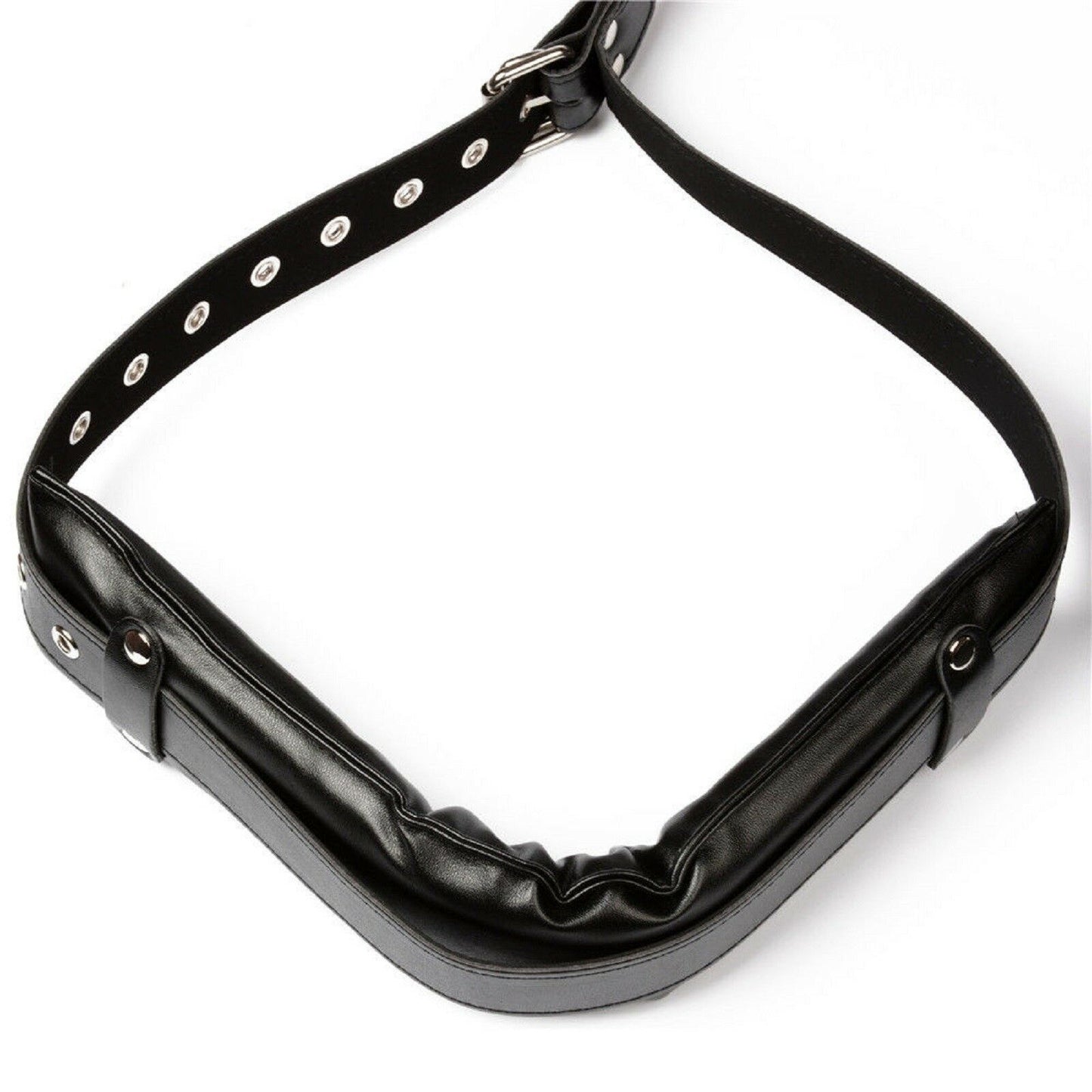 BDSM Fetish Set Bondage Restraint Neck Leg Open Strap PU Leather Adult Sex Toy