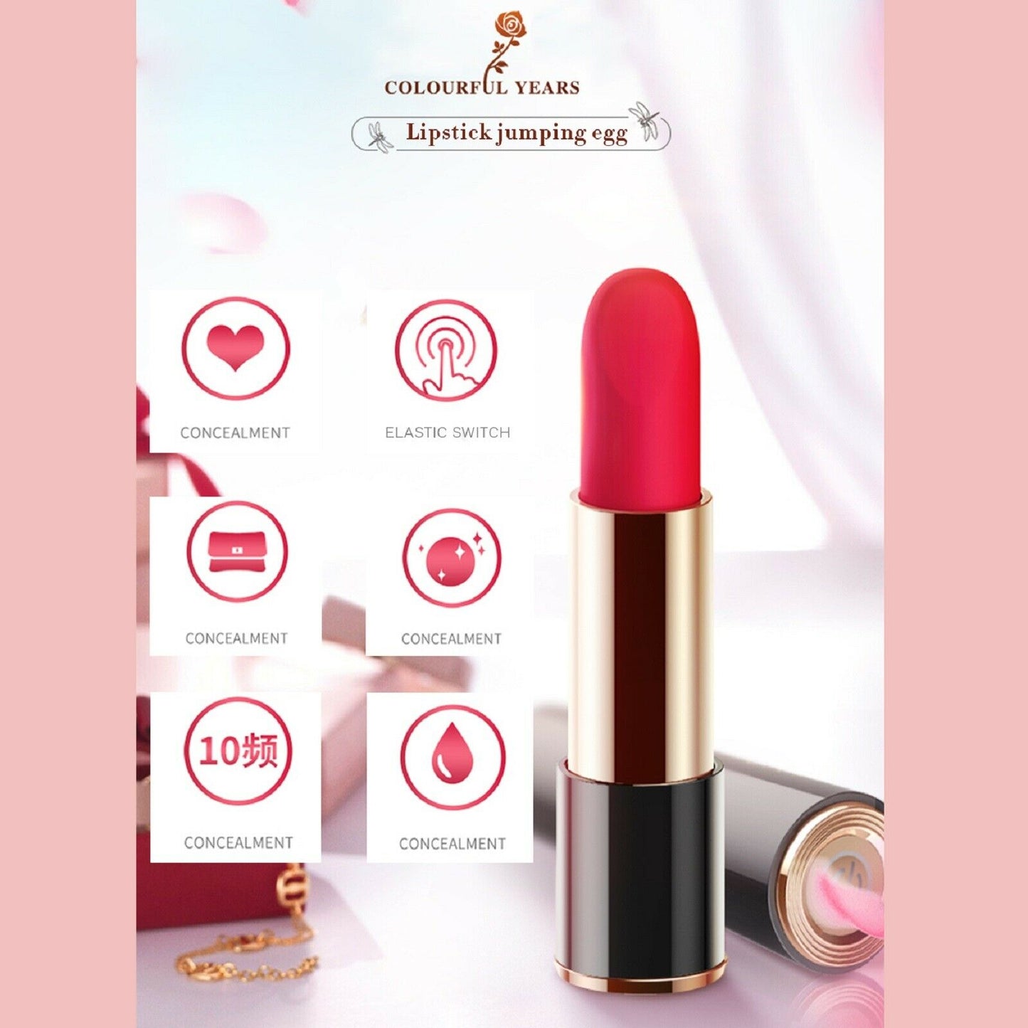 Lipstick Bullet Vibrator Massager G-Spot Dildo Vibe Clit Discreet Sex Toy