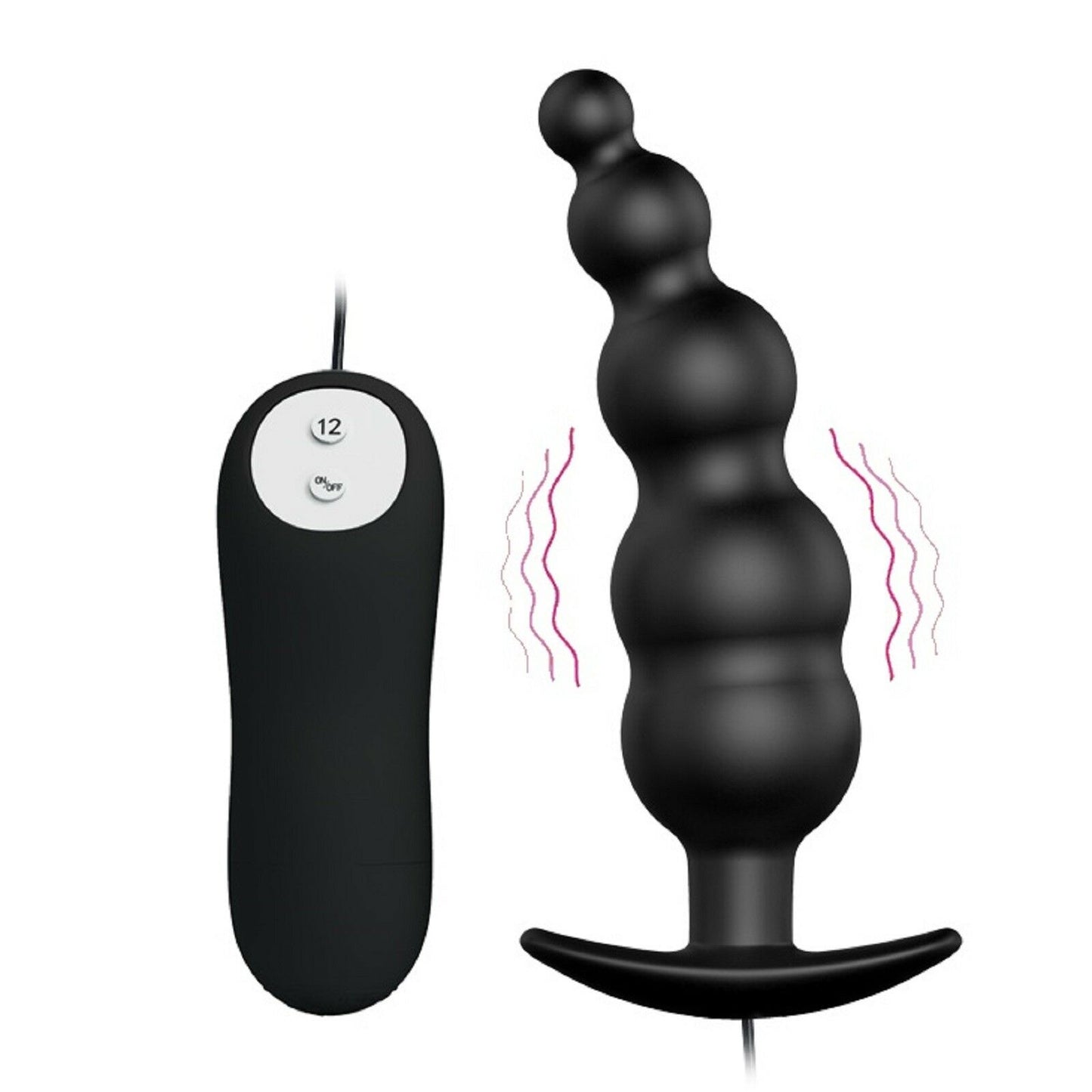 12 Speed G-Spot Prostate Male Vibrator Power Anal Bead Prostate Massager Sex Toy