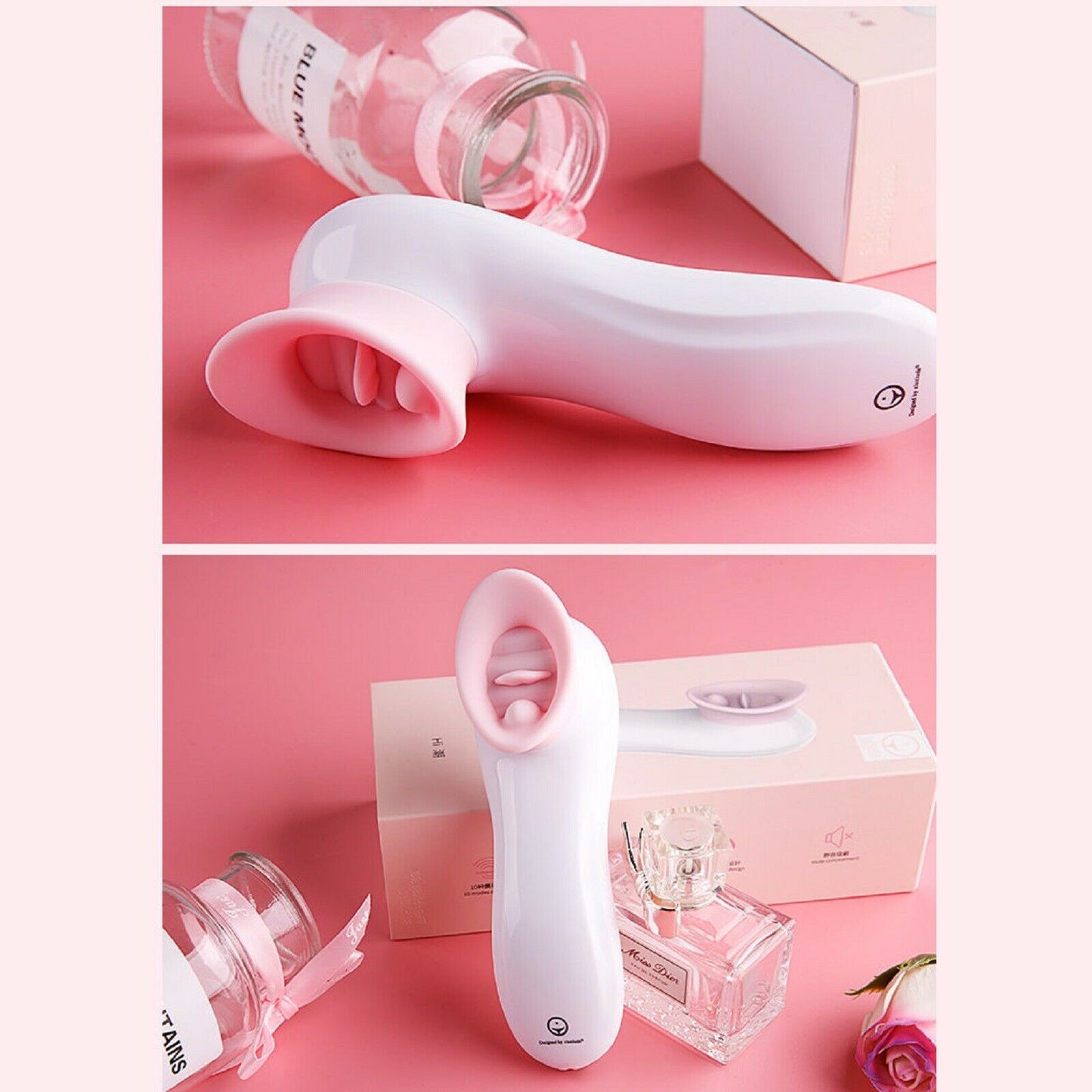 10 Mode Licking Vibrator Tongue Clitoral Woman Nipple Clit Oral Adult Sex Toy