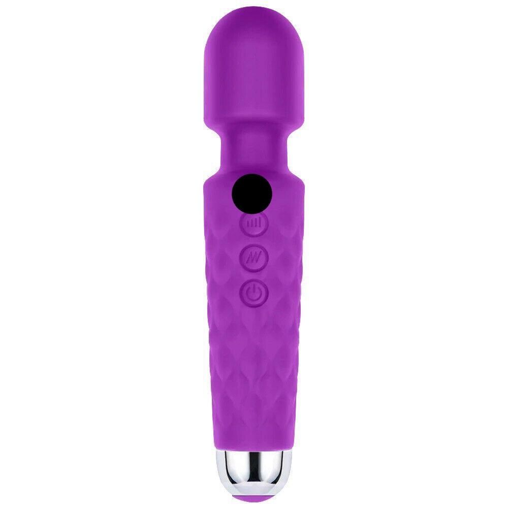 Rechargeable Dildo Magic Wand Vibrator Clit Stimulator Cordless Massager Sex Toy