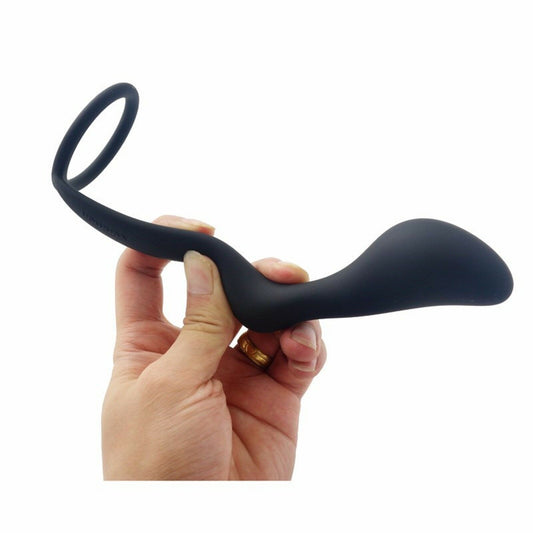 Mens Prostate Massager Cock Ring Anal/Butt Plug Delay P-spot Male Adult/Sex Toy