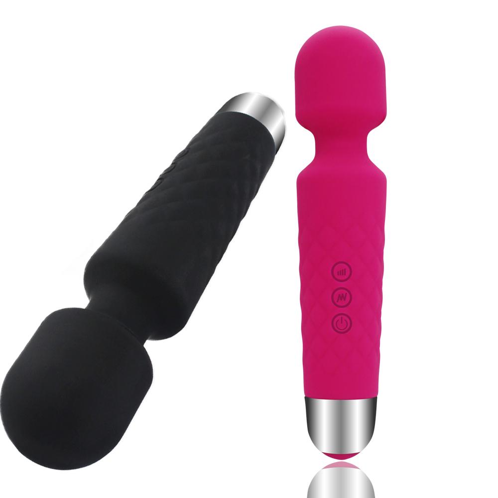 Rechargeable Dildo Magic Wand Vibrator Clit Stimulator Cordless Massager Sex Toy