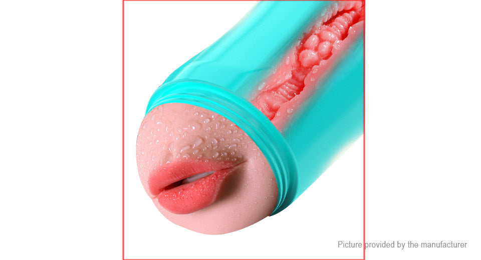 Male Masturbator Double Ended Pocket Pussy Stroker Ass Mouth Vagina Sex Toy