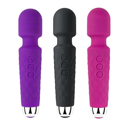 Rechargeable Dildo Magic Wand Vibrator Clit Stimulator Cordless Massager Sex Toy