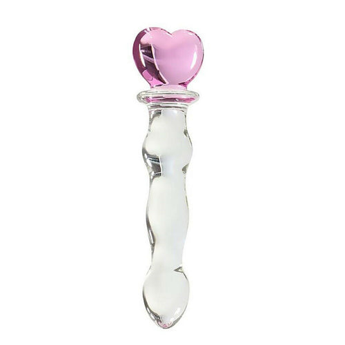 Glass Dildo Dong Wand Thruster Butt Anal Plug Beads Vaginal Adult Sex Toy New