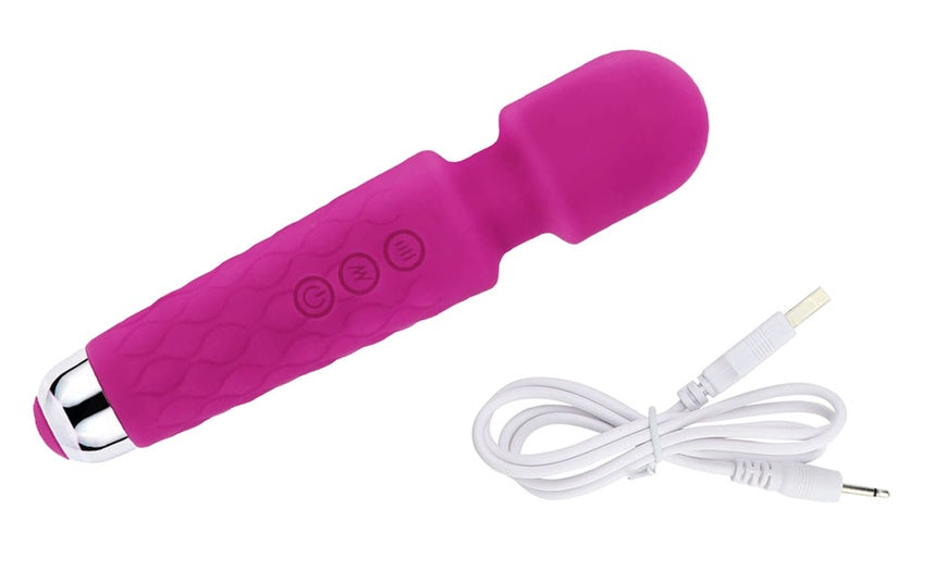 Rechargeable Dildo Magic Wand Vibrator Clit Stimulator Cordless Massager Sex Toy
