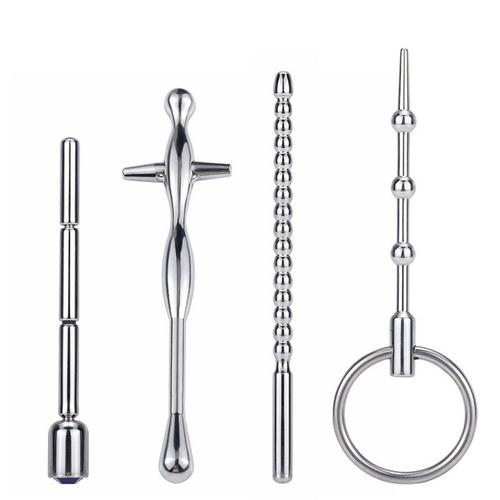 Urethral Sounding Metal Steel Penis Plug Sound Male Fetish Catheter Cock Sex Toy