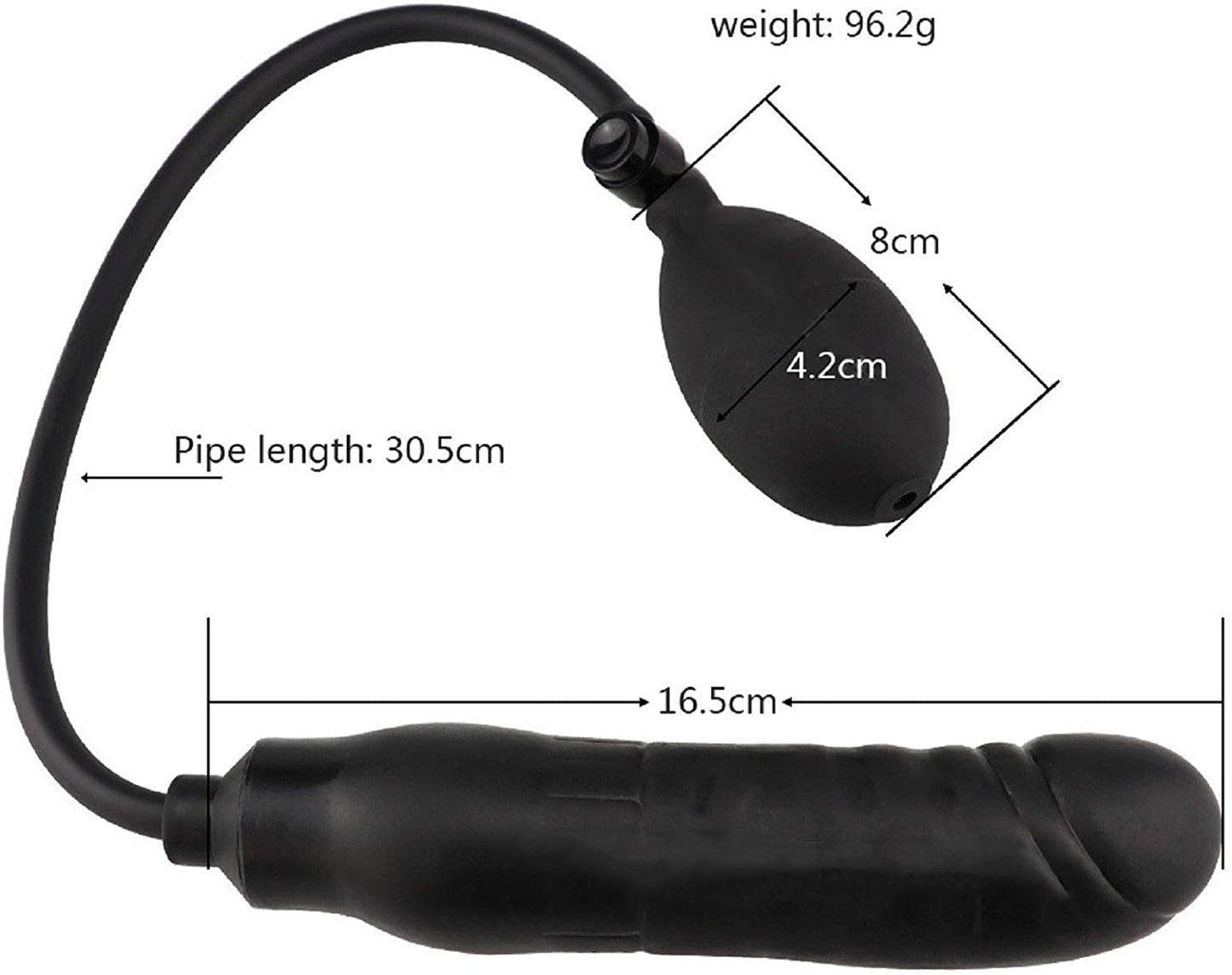 Large Inflatable Anal Butt Plug Balloon Dildo Expander Expandable Sex Toy NEW