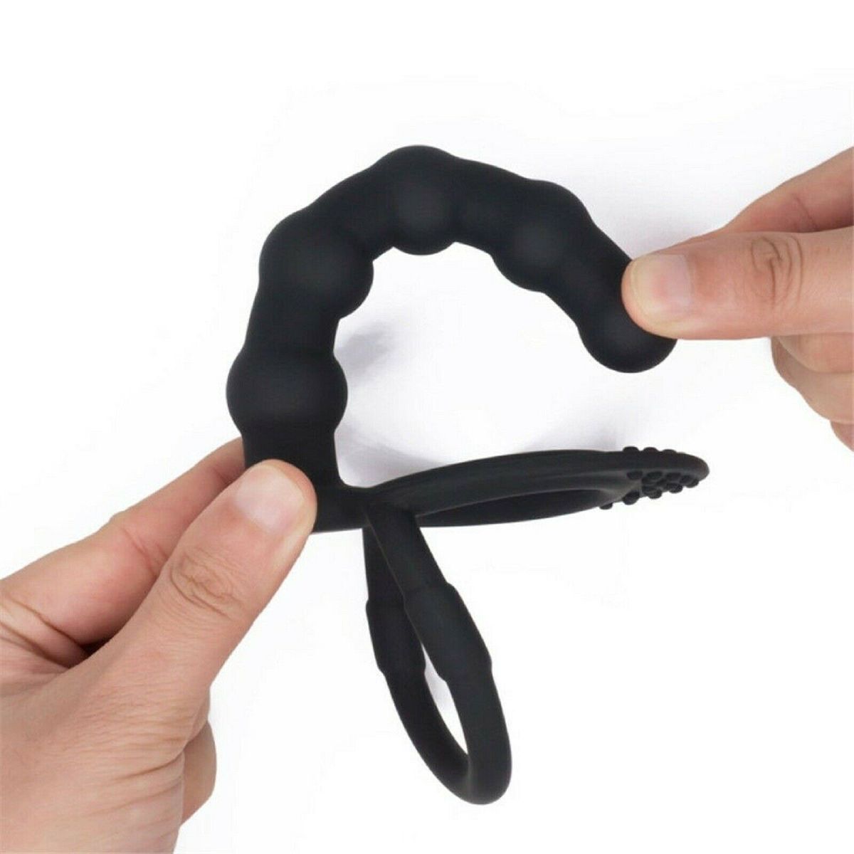 Double Penetration Dildo Dong Penis Cock Ring Strap On Anal Couples Sex Toy NEW